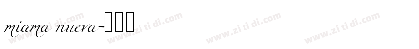 miama nueva字体转换